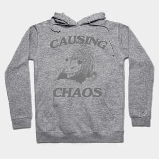 Opossum causing chaos shirt, Funny Possum Meme Hoodie